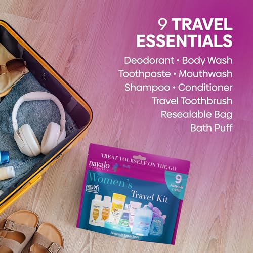 9 Piece Resealable Women's Travel Kit
