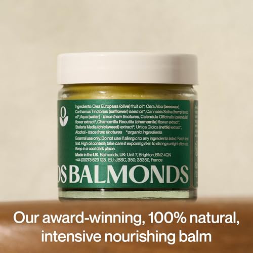 Balmonds Skin Salvation 2.1 fl oz (60 ml) - Salve for Dry, Rough & Sensitive Skin ? All-Purpose Intensive Moisturizer with Calendula, Hemp & Beeswax ? 100% Natural Balm & Cruelty Free