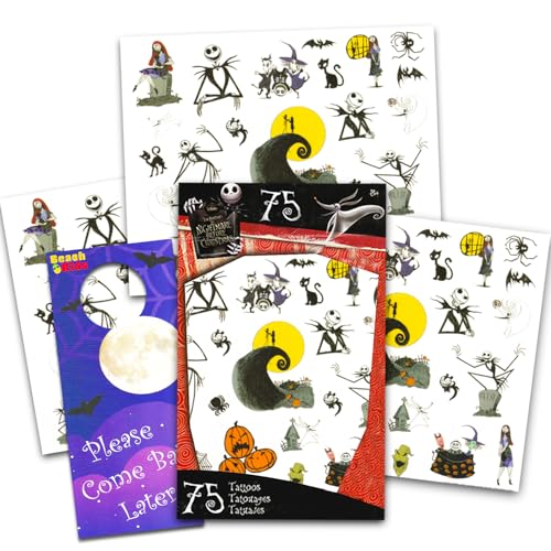 Nightmare Before Christmas Tattoos - 75 Temporary Tattoos ~ Jack Skellington, Sally, Oogie Boogie, and More!