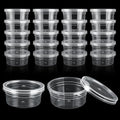150 Pack 4oz Slime Containers with Lids, Small Plastic Storage Containers for Slime, Bead, Foam Ball, DIY Craft Making