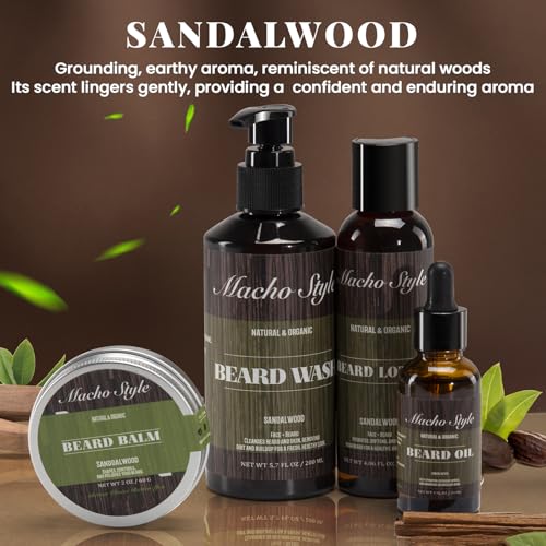 Macho Style Beard Grooming Set, March Gift, Spring grooming, Outdoor beard care, Easter gift, Beard shaping, Sensitive skin beard care