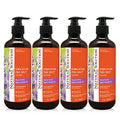Natural Solution Moisturizing Shower Gel, Purifying & Nourishing with Organic Lavender Oil, for All Skin Types Himalayan Pink Salt Body Wash, 500 ml Each, Pack of 4
