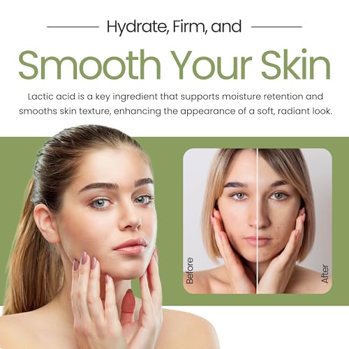 Lactic Acid Powder Lactic Acid Food and Cosmetics Grade DIY Lactic Acid Peel for Skin Moisturizing 4 Ounce (Pack of 1)