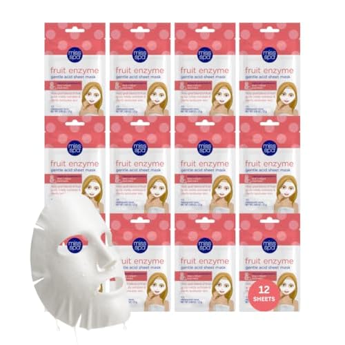 MISS SPA Fruit Enzyme Gentle Peel Sheet Mask 12 pack
