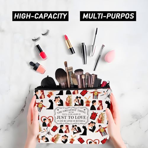 JYTAPP M Musical Makeup Bag The Greatest Thing You'll Ever Learn Is Just To Love And Be Loved In Return Cosmetic Bag for Fans