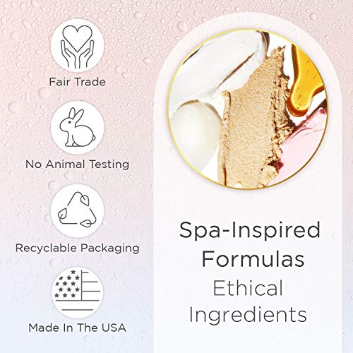 LaLicious Sugar Coconut Travel Set - Whipped Sugar Scrub, Shower Gel/Bubble Bath, Body Butter & Body Oil in a Luxe Velour Makeup Bag (4 Piece Kit)