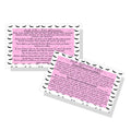 Lash Lift + Tint Aftercare Instruction Cards | 50 Pack | 2 x 3.5¡± inches Business Card Size | Eyelash Lift and Tint Kit at home diy aftercare supplies | Lash Print with Pink Inlay Design