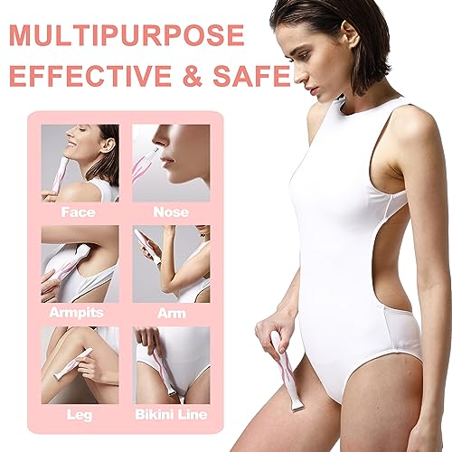 Electric Bikini Trimmer for Women,4 in 1 Electric Shaver,Bikini Line Hair Removal and Facial Hair Remover,Face Razors & Nose Hair Trimmer,Women's Grooming Kit,Tomato/p9k8