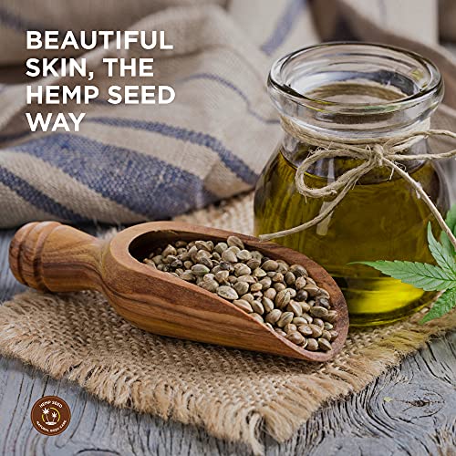 Hemp Seed Massage & Body Oil - 8 fl. oz. - Nourishing, Moisturizing Massage Oil - Hemp Seed, Apricot, Grapeseed & Sweet Almond Oil - Vegan & Cruelty Free