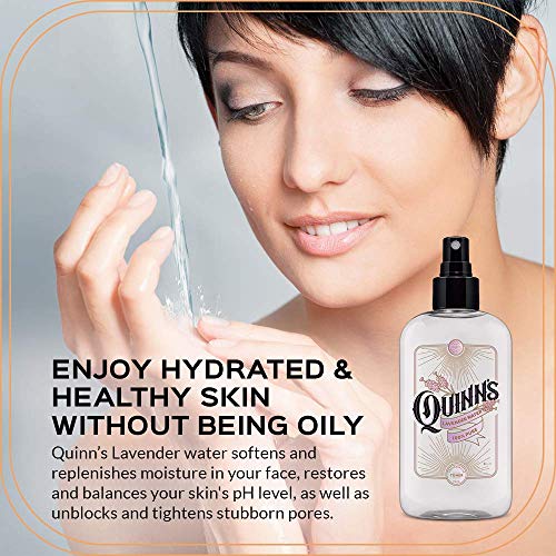 Quinn's Alcohol Free Unscented Witch Hazel with Aloe Vera 16oz & Quinn¡¯s Alcohol Free Lavender Water-Natural Pillow Spray and Facial Body Mist 8oz