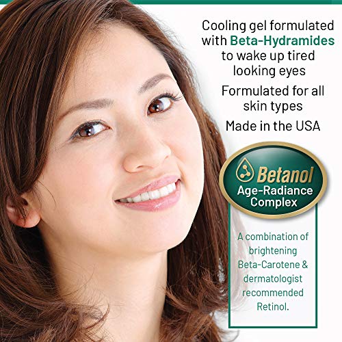 40 Carrots Carrot & Cucumber Eye Gel with Retinol for All Skin Types - Smooths Fine Lines & Reduces Wrinkles, Crow's Feet, Dark Circles, Under Eye Bags | Paraben Free (0.5 fl oz)
