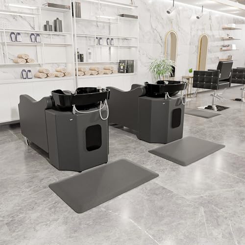 OmySalon 24¡¯¡¯x36¡¯¡¯x1/2¡¯¡¯ Shampoo Mat for Salon Anti Fatigue Standing Matt for Hair Stylist, Barber Floor Mat Waterproof Non Slip