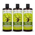 Dr. Woods Tea Tree Liquid Castile Soap - Castile Soap with Pure Tea Tree Oil, Body Wash for Men and Women, Organic Shea Butter, Natural Cleaner for Face, Hands, and Body - 32 Fl Oz, Pack of 3