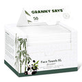 GRANNY SAYS Disposable Face Towel, Face Towelettes Disposable, 10"¡¿12" Thick Soft Face Towels, Disposable Towels for Remove Makeup, Facial Cleansing, Nursing, Travel, 50 Count/1 Pack
