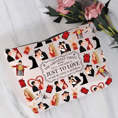 JYTAPP M Musical Makeup Bag The Greatest Thing You'll Ever Learn Is Just To Love And Be Loved In Return Cosmetic Bag for Fans