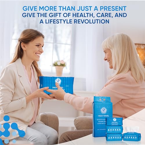 WITHU Disposable Face Towels, Ultra Soft, Biodegradable Makeup Remover Wipes, Hypoallergenic & Lint-Free Towelettes for Facial Cleansing, Multi-Use Dry Washcloths for All Skin Types/Daily 60 Ct