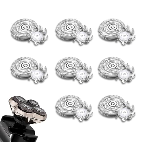 8 PACKS Head Shaver Replacement Heads Compatible with Skull Shaver Pitbull Gold PRO, Pitbull Silver PRO, Palm, Pitbull Platinum PRO, Electric Razor Replacement head for Superior Shaving