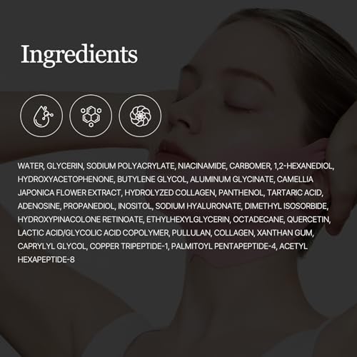 ROUND LAB Camellia Deep Collagen V Lifting Gel Mask 14ea | Double-chin Turkey Neck Instant Face Lifting Mask, Cooling and Depuffing Face Toning Belt, Firming Sagging Skin, Korean Skin Care, 10g/0.35oz
