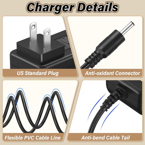 12V Trimmer Charger Replacement Fit for BaByliss PRO FX3 FXX3T Cordless Hair Trimmer Power Cord AC Adapter for BaBy liss PRO FX 3 FXX3C FX3C FX 3C for BabylissPro DSA-12PF09-12FUS 120100 (R) (T) DC12V