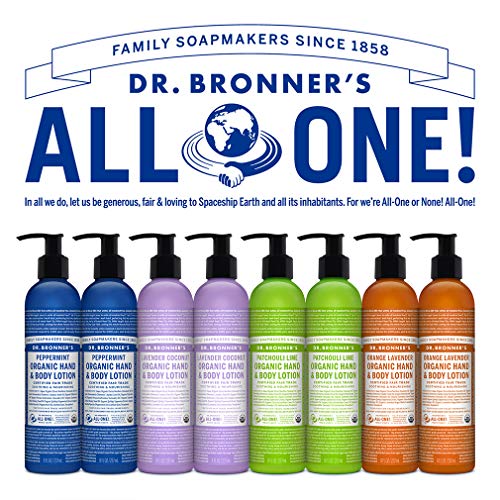Dr. Bronner's Organic Lotion (Orange Coconut, 8 Ounce) ? Organic Moisturizer for Hands, Face & Body ? Vegan, Non-GMO
