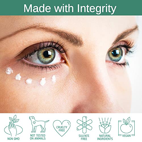 VIVID Peptide Eye Cream with Whitonyl for Dark Circles, Puffiness and Fine Lines - Brightens and Boosts Collagen for Firmness and Hydration