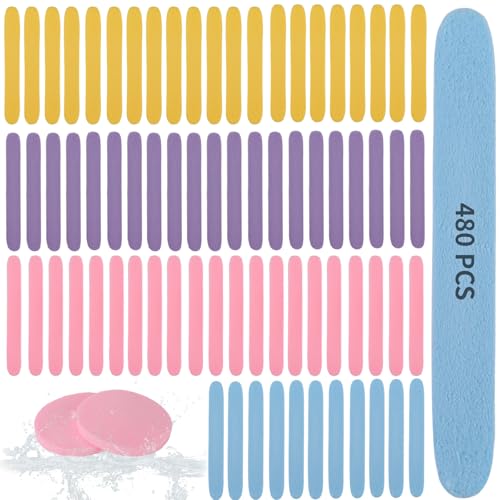 480 PCS Compressed Facial Sponges for Estheticians - Colorful PVA Makeup Sponges, Compact and Soft, Ideal for Daily Skincare and Makeup Application