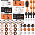 Baderke 60 Pcs Basketball Team Gifts for Women Basketball Party Favors Include Cosmetic Bags Makeup Mirror Hair Scrunchies Detangler Brush Bracelets for Women Players Sports Team Accessories