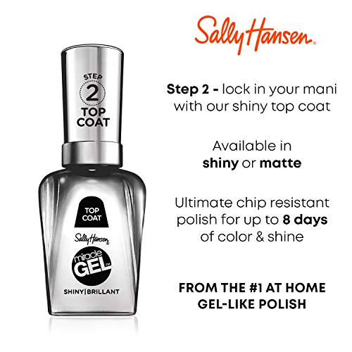 Sally Hansen Miracle Gel Nail Polish, Midnight Mod, 0.5 Fl Oz (Pack of 3)