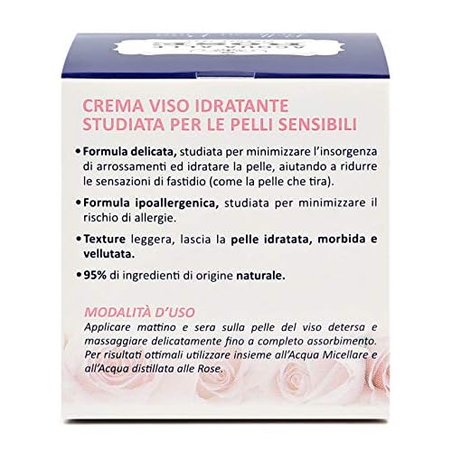 Roberts:"Acqua alle rose" Moisturizing Lenitive Face Cream 50ml 1.69fl.oz [ Italian Import ]