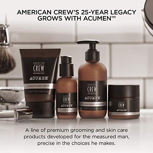 Men's Body Lotion Set by American Crew, Acumen Recharging Hydrating Cream Daily Moisturizer