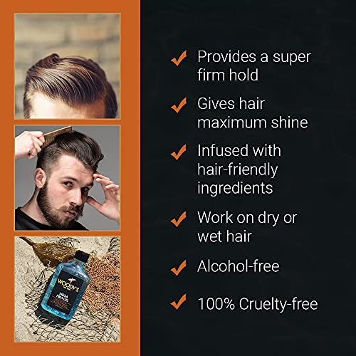 Woody's Mega Firm Hair Gel for Men, Strong Hold, Alcohol-Free, No Flakes, Men's Hair Gel for Strong Hold Styling, Mens Styling Gel - 12 fl oz