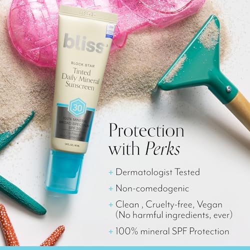 Bliss Skin Starter Kit 4pc Set: Fab Foaming Exfoliating Cleanser, Drench & Quench Moisturizer, Block Star Daily Mineral SPF 30, Eye Do All Things Brightening Eye Cream