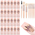 24 Sets Travel Size Makeup Brushes Set Mini Face Make up Brushes Brushes Bag for Makeup Party Favors Wedding Bridal Shower Bridesmaid Gift Favors Bachelorette Party Gift