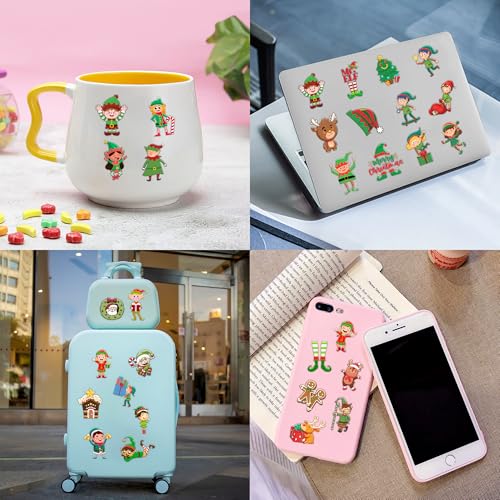 96PCS Elf Chritsmas Temporary Tattoos Winter Themed Birthday Party Decorations Supplies Favors Merry Xmas Snowflake Snowman Tattoo Stickers Gifts For Boys Girls Kids School Prizes Carnival Holiday