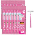 BIC Silky Touch Women's Disposable Razors; With 2 Blades; Pretty Pastel Razor Handles; 10 Count Value Pack of Shaving Razors