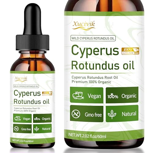 Cyperus Rotundus Oil for Hair Removal,100% NaturalCyprus Oil, Reduces Hair Growth, Soothes Skin, ideal for Men &Women, 60ml