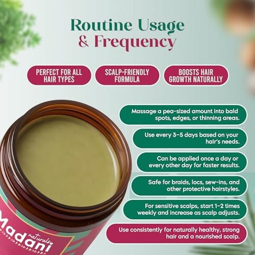 Chebe Hair Growth Grease with Rosemary Oil - Hair Thinning and Hairloss Treatment for Men & Women, Vegan Hair Regrowth Butter, Scalp Moisturizer