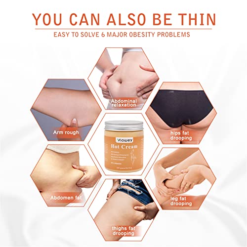 Hot Cream, Fat Burning Cream for Tummy, Abdomen, Belly, Legs, Arms, Buttocks and Waist, 8.8oz