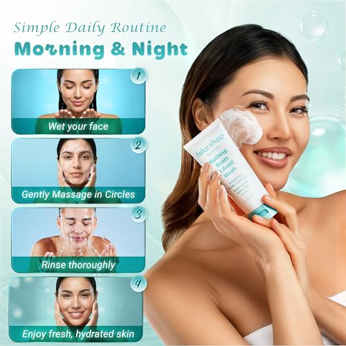 Hydrating Facial Cleanser | Daily Face Wash for All Skin Types | Hyaluronic Acid + Amino Acid | Non-Drying Oil Control Face Wash | 100 G
