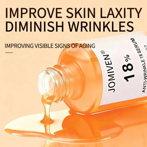 Anti-Wrinkle Serum 18% Active ? 10% Pro-Xylane, 1% Retinol, 5% Squalane & Peptide Complex for Firmer Skin, Smoother Fine Lines, Barrier Support