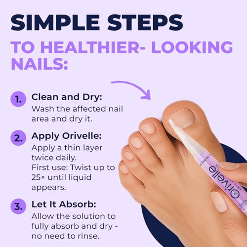 Toenail Care Pen - Extra Strength Toe Nail Remedy - Professional Nail Solution for Fingernail with Tea Tree Oil (Pack of 4)