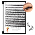Large Tray-20 Roots Nature Long Cluster False Eyelashes Thickness 0.07mm C Curl Mixed 8-10-12-14mm/10-12-14-16mm/12-14-16mm Individual Eyelashes Dramatic Volume Eye Lashes (mixed 10-12-14-16mm)