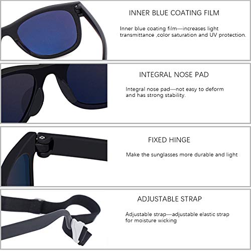 MAXJULI Baby Infant Sunglasses Safe, Soft, With Adjustable Strap 0-24 Months BPA Free 7002