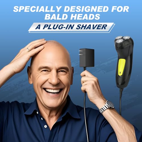 Yineel VT100 Electric Foil Shavers for Men, Pocket-Sized with Case, Mini Electric Razor for Close Face Shaver, 3 Floating Blades, IPX7 Waterproof & Travel-Friendly/Home Use, Gifts for Men