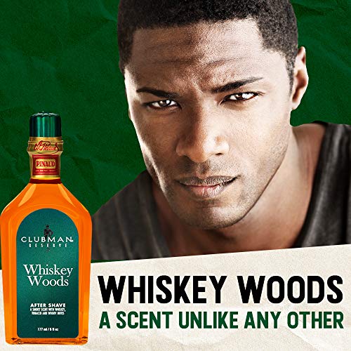 Clubman Reserve Whiskey Woods After Shave Lotion for Men ? Refreshing After Shave Splash, Soothing Aftershave Care, 6 oz