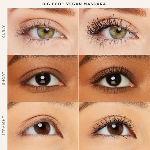tarte big ego mascara ? Ultra-Black, Long-Wear Vegan Mascara for Fuller, Longer, Volumized Lashes, Cruelty Free