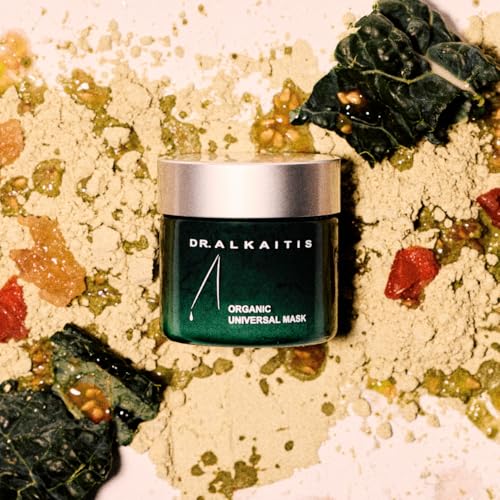 DR. ALKAITIS Organic Universal Mask - Nutrient Rich Powder Mask with Seaweed & Grass Complex - Whole Plant Extracts - Gentle Detox Formula (30g/1.05oz)