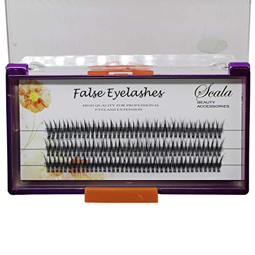 BODERMINCER 8mm,10mm,12mm,14mm,16mm Fish Tail False Lashes 120pcs Handmade Luxury Mink Premade Lash 5D Volume Fans Individual Eyelash Extensions (14mm)