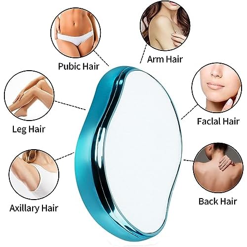 Crystal Hair Eraser, Painless Exfoliation Epilator, Blue, Not Water Resistant, 1 Count, Battery Powered, Hair Removal Tool