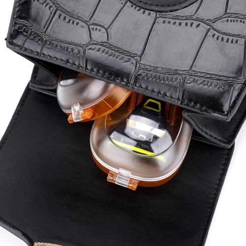 Linkidea 2 Pcs Portable Travel Razor Holder, Protective Razor Case Compatible with Fusion 5 ProGlide, Sensor 3, SkinGuard, Pace 6 Pro (Orange)